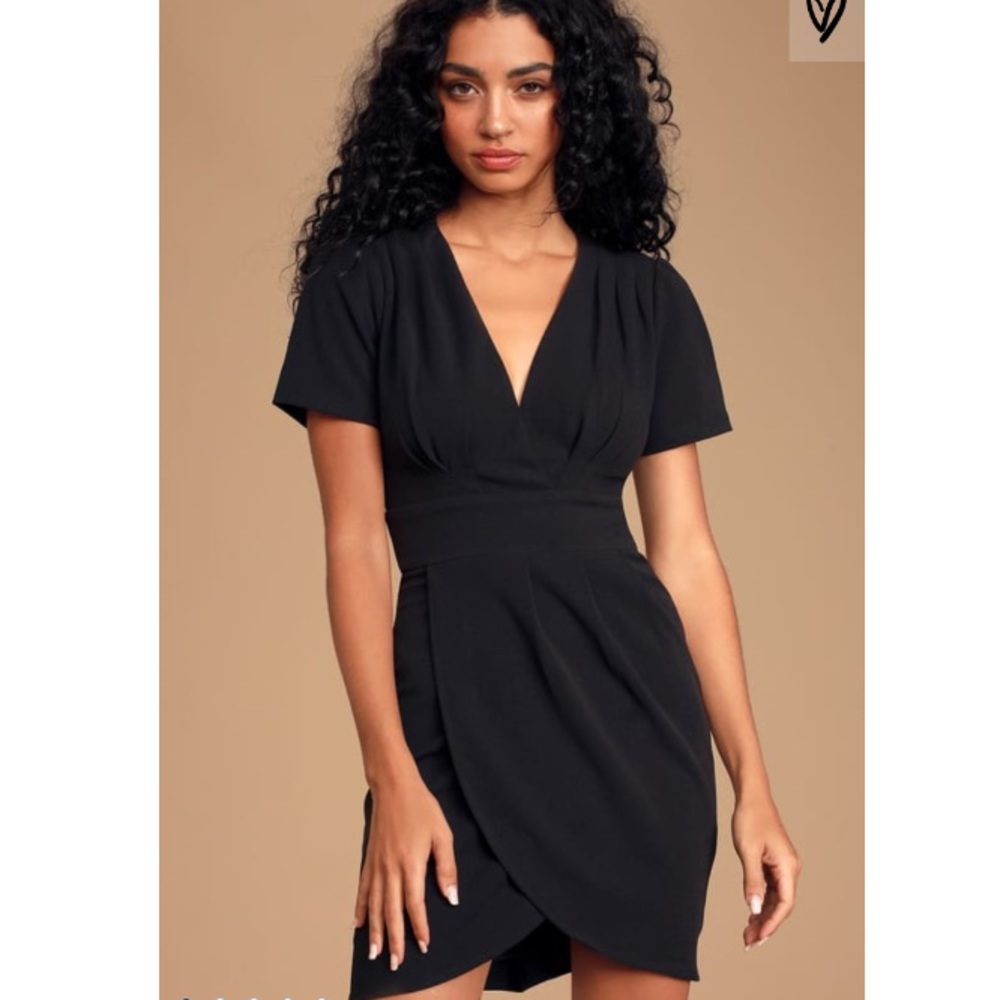 Marena Black Shortsleeve Mimi Dress
